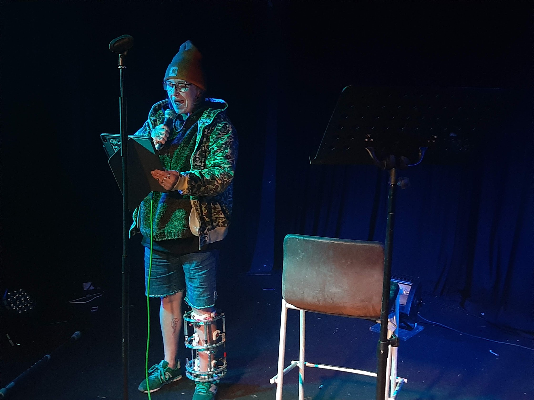 Tonkabell performs at Switched Up Poetry